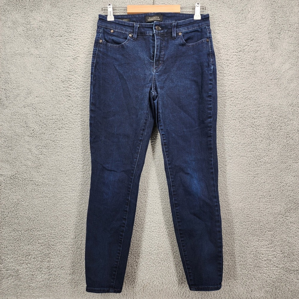 Talbots Womens Size 4 Flawless Five Pocket Dark Wash Jegging Jeans